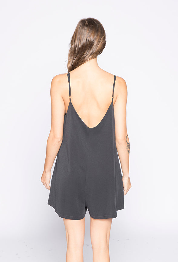 PLAY FOR KEEPS ROMPER | BLACK