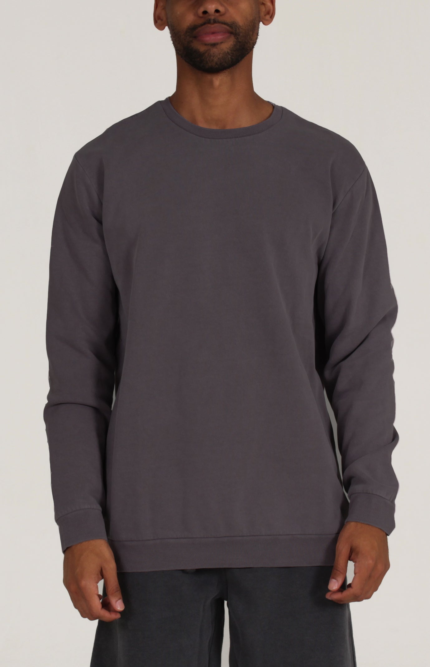 Pigment Dye Crew Fleece | Black